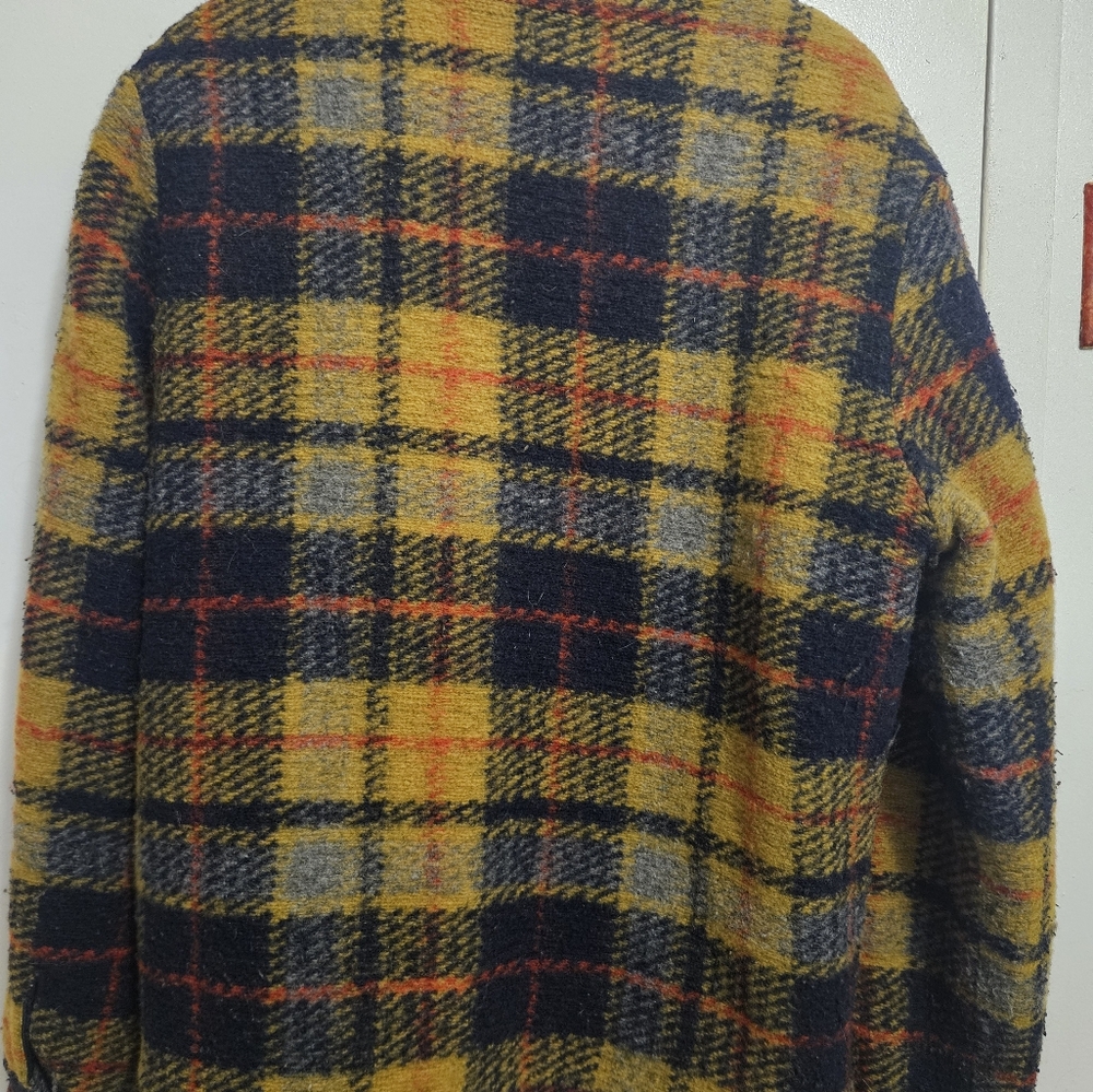 Scotch and Soda Plaid Men's Wool Coat - Picture 4 of 5